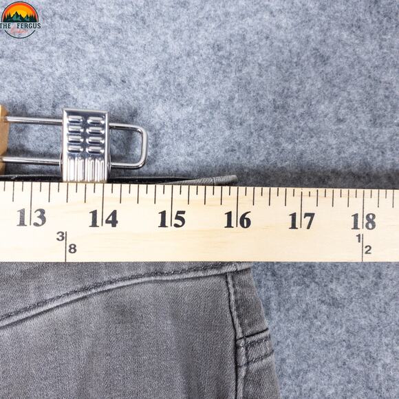 Chico's Straight Leg Jeans Gray Denim Cotton Slimming Women's Size 1 (Sz 8) - Picture 5 of 15